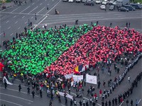 frunza umana - protest