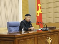 North Korea leader Kim Jong Un presides over a meeting of the Central Military Commission of the Workers' Party of Korea