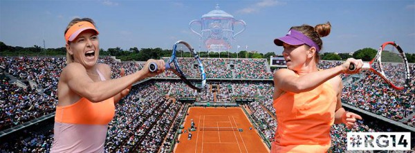 duel halep -sharapova roland garros