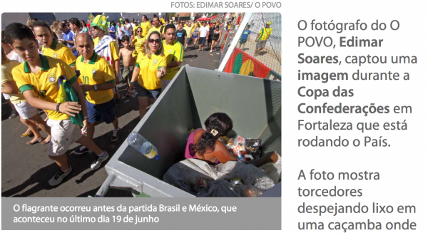 femeie in gunoi - mondial brazilia