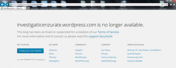 investigatii cenzurate