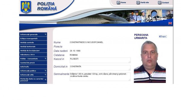 captura politie nicusor constantinescu