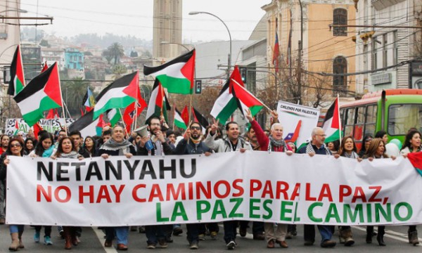 protest gaza valparaiso
