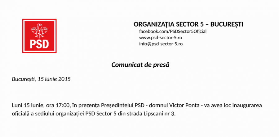 comunicat psd