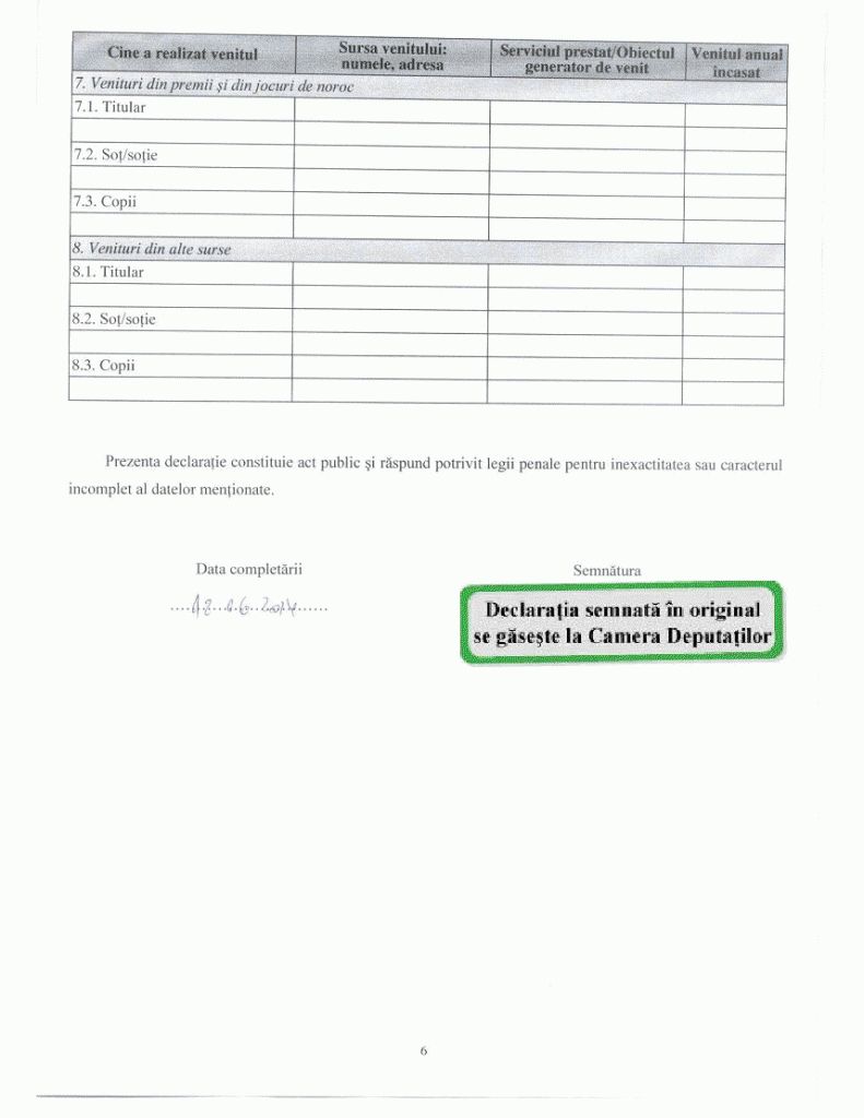 declaratie 6