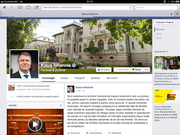 captura - iohannis - mesaj