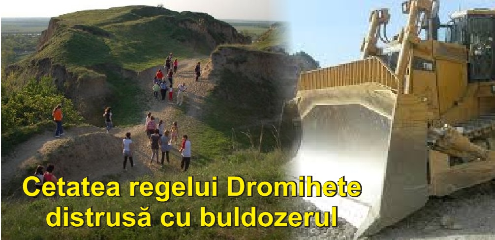 cetate distrusa cu buldozerul