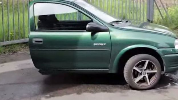 masina taiata - jumatate