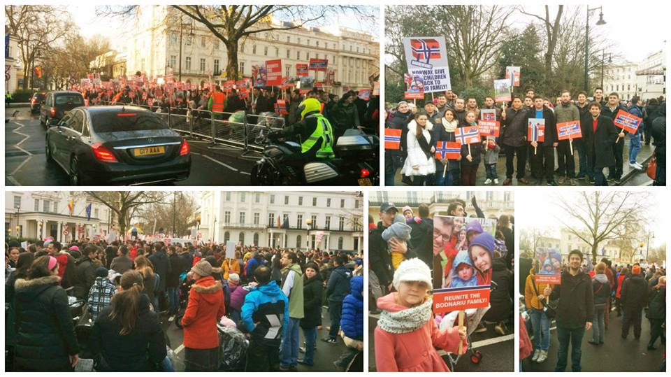londra - protest - familia bodnariu