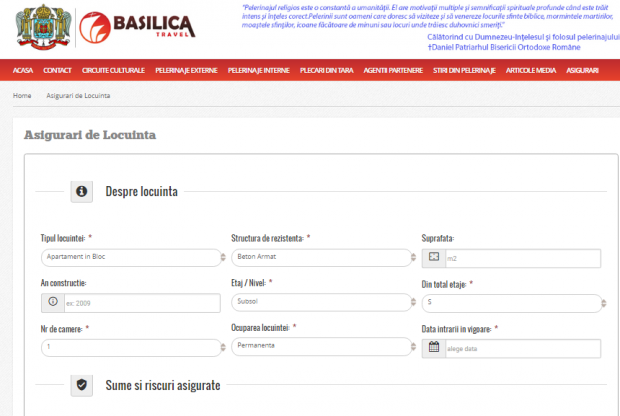 basilica - asigurare locuinta - patriarhie