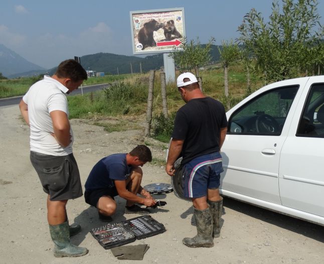 zarnesti - mecanic - turist irlandez