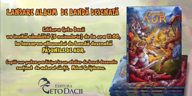 Vino cu copilul tău la lansarea cărții PĂȘUNILE DE AUR – Sâmbătă, 05 nov. de la ora 11:00, la Librăria Eminescu din București. Te așteptăm și cu un atelier de desen…