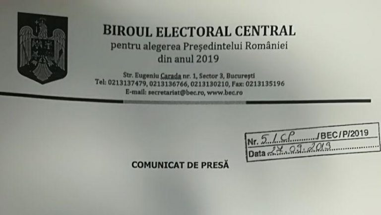 Bomba : BEC doreste tragerea la sorti a numerelor pentru Candidatii la Presedintie, FARA Radu Moraru, „Nasul” TV !