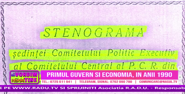 „Primul guvern și economia, în anii 1990”